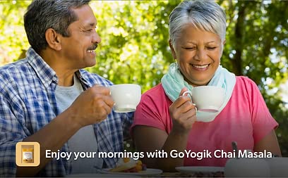 Miniatura 8 de Go-Yogik Chai Tea Masala 80 tazas Mezcla auténtica de jengibre y canela cardamomo, sin cafeína, vegano, sin azúcar, sin hoja de té