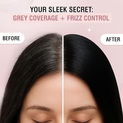 Image of GLAMVEDA Black Hair Finishing Stick for Frizzy Hair | Anti-Frizz Hair Fix Stick for Flyaways & Baby Hair | Non-Sticky & Non-Greasy Formula | Long-Lasting Hold with Rice Water | 20ml Pack of 2