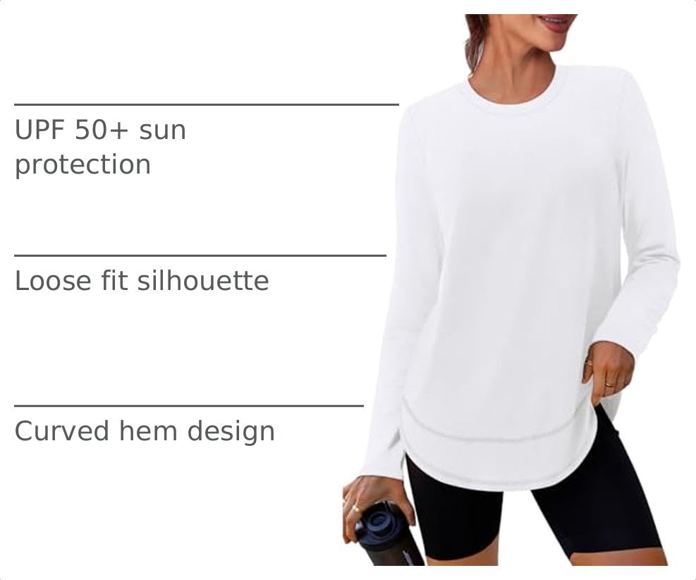 Image of XIEERDUO Women's Workout Tops Long Sleeve Shirts Sun Protection UPF 50+ Quick Dry Shirts for Hiking Running S-3XL