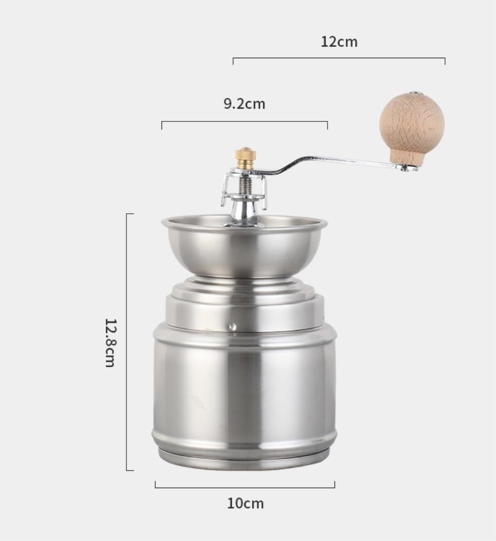 Coffee Grinder, Molinillos De Café Manuales, Molinillo De Café Manual De Acero Inoxidable, Molinillo De Especias, Herramienta De Mano, Molinillo Casero Molinillo para Casa y Exteriores