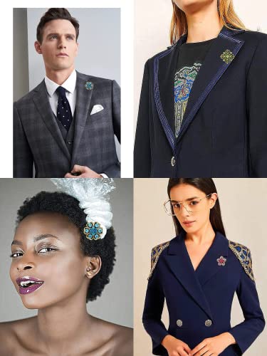 Lot 24Pcs Wedding Bouquet Brooches Kit Shiny Rhinestone Crystal Brooch Pin Set For Women Girl Fashion Diy Decorate Art Bridal Brooches Suit (24Pcs Rose Gold) #TOP3