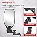 GEVINFA Mirrors Doors Off Compatible with Jeep Wrangler JL and Gladiator JT 2018-2026, 2026 New Launch Quick Release wrangler JL Mirrors No Wobble & Quick Removal Knob (Patented)