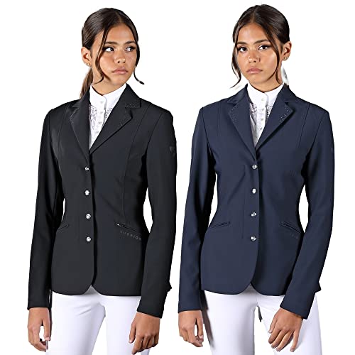 Image of Aubrion Shires Wellington Womens Show Jacket 40" Navy Blue