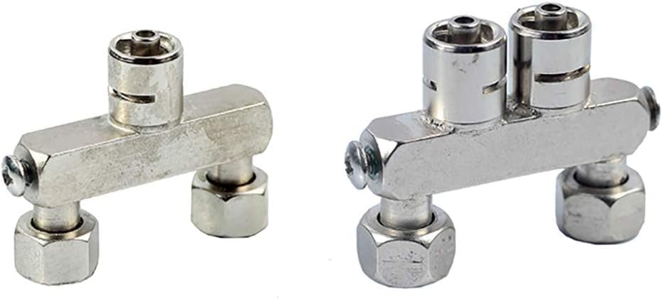 LeTkingok Veterinary Double Needle Continuous Syringe Vaccine Syringe Immunization Special Syringe 0.1-0.5ML Adjustable