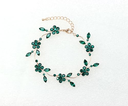 Image of Faship Gorgeous Rhinestone Crystal Floral Necklace Earrings Set