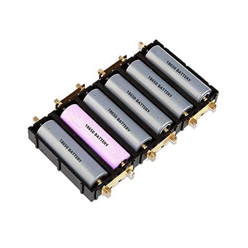 XBERSTAR DIY18650,21700 Welding-Free Battery Box can be Spliced 12v Single-Section Series-Parallel high Current with Cover (18650 Holder)