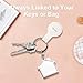 Key Finder, Bluetooth Tracker Locator Pairs with Apple Find My (iOS only), Item Locator Smart Tracker Tag for Keys/Luggage/Wallet, etc. (WHITE-1PCS)