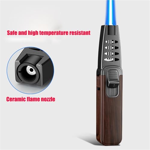 Encendedor de llama de butano recargable ajustable y resistente al viento 5