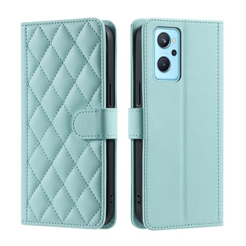 Étui Oppo A36 portefeuille vert menthe pour voyager léger en ville