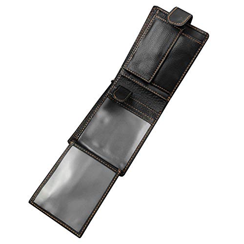 Wolf Design Leather Biker Card Momey Wallet with Jean Key Chain4