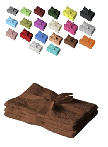 Exklusiv Heimtextil Juego De Toallas De Mano, 4 Unidades, 50 X 100 Cm, Marrón Chocolate Exklusiv Heimtextil Juego De Toallas De Mano, 4 Unidades, 50 X 100 Cm, Marrón Chocolate