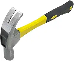 Martelo De Unha 27 Mm Cabo Longo Emborrachado 270G Aço Especial Polido Empunhadura Ergonômica Para Puxar Pregos Construção E Marcenaria Alta Resistência E Precisão