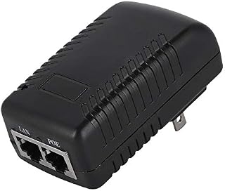 48V/0.5A POE Power Supply Injector Ethernet Adapter PoE Wall Plug Injector for IP Voip Phones, Cameras and More(US Plug)