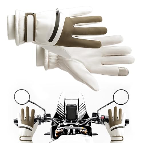 Guantes cálidos para clima frío, guantes para pantalla táctil para clima frío, guantes de nieve transpirables suaves y gruesos para esquí, senderismo, trabajo, snowboard