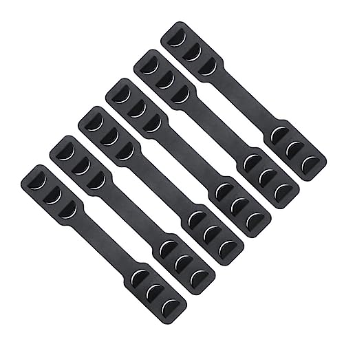 HOUDERCO 6pcs Ear Protective Mask Hook Flexible Ear Hanger for Comfortable Mask Wearing for Running Cycling Hiking Skiing and More Black Design