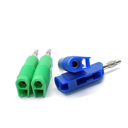 Image of zhenyu 10Pcs 4mm Banana Plugs Male Stackable Connector Speaker Cable Adapter with Solderless Screw Connection for Multimeter Test Leads Probes 5 Colors