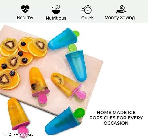 Image of TRISUL 6 Slot Kulfi Maker for Children and Adults | Homemade Candy Mould, Popsicle Moulds and Ice Candy Maker(Pack of 1)1PIS /PINK /STAND /CANDY /310 TR1643