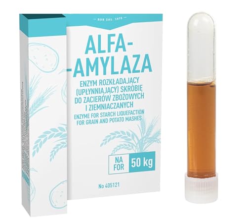Alfa Amilasa 10ml – Enzima para Cereales, Fermentación de Almidón, Fermentación de Maíz