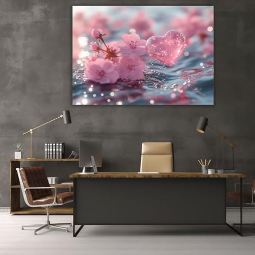 Fleur grand tableaux decoratifs muraux horizontal contre les murs vides