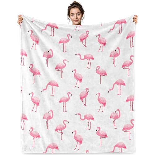 Jekeno Flamingo Gifts Blanket Pink Flamingo Throw Blanket