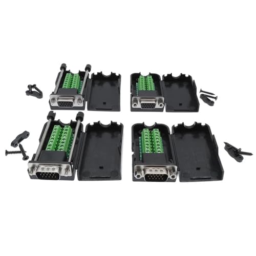 Borne VGA D-SUB DB15 femelle adaptateur écran sans soudure orange