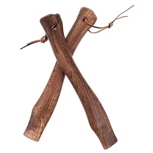 CIYODO 2pcs Wooden Hatchet Replacement Handles Durable Slip Grip for Axe Easy Installation Effortless Replacement for Camp Outdoor Use