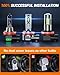 SEALIGHT 9005/HB3 H11/H16/H8/ Fog Light Bulbs Combo(Pack of 6), 360° Illumination Fog Lights for car, trucks,SUVS, Xenon White, 14000RPM Cooling Fan Front Fog Lamps, Plug-N-Play, Non-polarity
