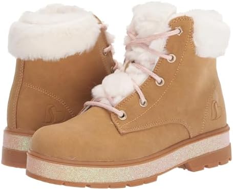 Skechers Kids Girls Street Glitz Sneaker, Chestnut, 1 Little Kid | Image 3
