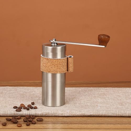 Opatiny Juego de café de acero inoxidable con molinillo, embudo de filtro y taza, kit completo para elaboración de café en casa u oficina, compatible con métodos de vertido manual