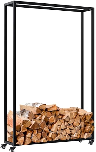 CLP Kaminholzständer innen Metall mit Rollen Hilta...