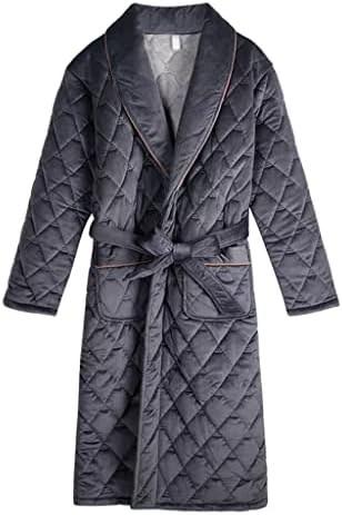 YXBDN Men Robe Nightwear Plus Size Sleepwear Nightgown Thick Coral Fleece Home Clothes Loungewear Loose Bathrobe 4XL (Color : A, Size : 2XL Code)