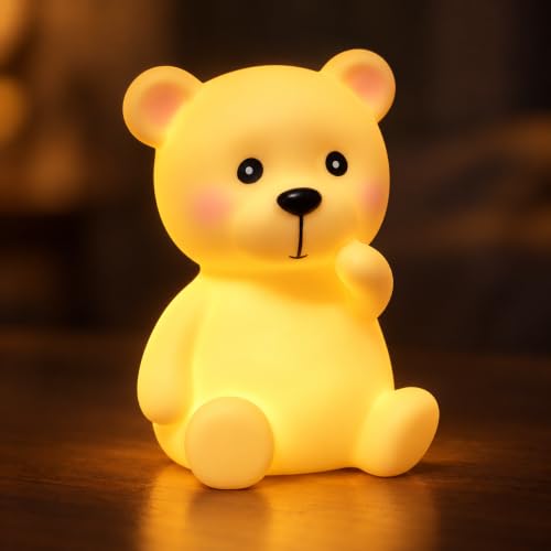 Image of Cute Dog Night Light Lamp Battery Operated Table and Desk Decorations Gift (Dog)