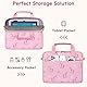 Dadanism Tablet Tasche für Kinder, 10-12,5 Zoll Tablet Tragetasche mit Griff und Schulterriemen für Fire HD 10 Kids/Fire HD 10 Kids Pro 13./11. Gen 2023/2021, Fire Max 11 2023, Rosa Einhorn