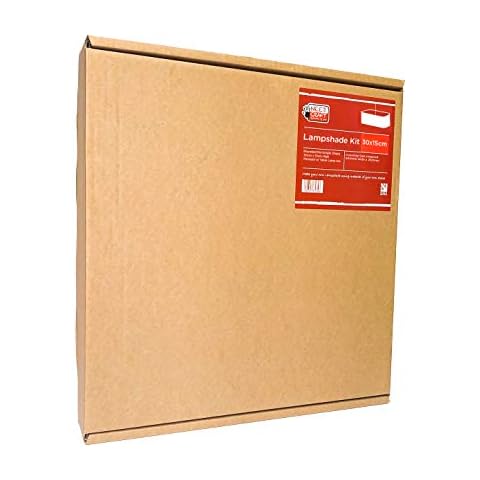 30cm x 15cm Rounded Rectangle Lampshade Making Kit Cover