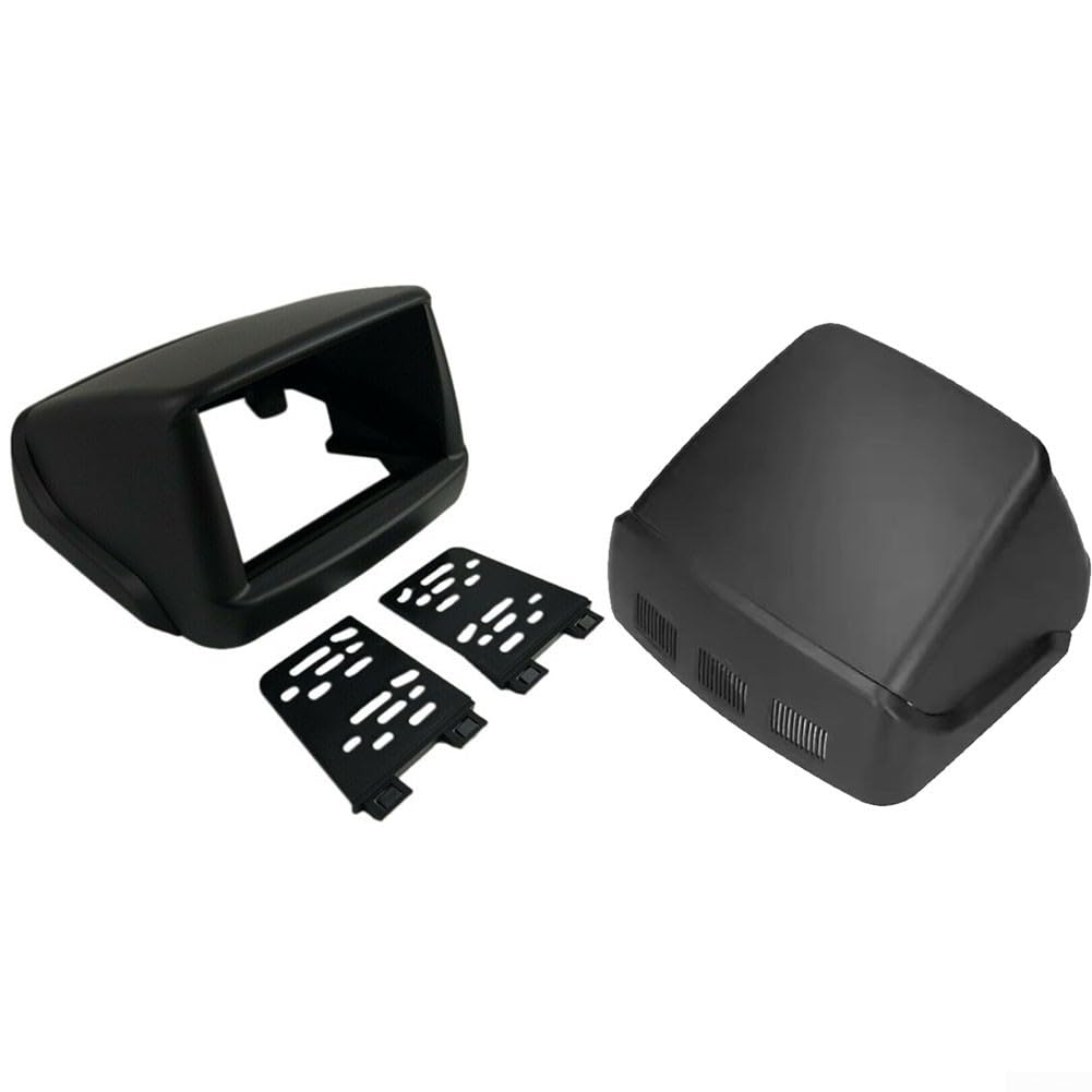 Autoradio 2 DIN con navigazione touchscreen da 7 pollici per Fiat Doblo 2002-2017, pannello interno in plastica nero impianto stereo