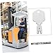 FOYTOKI 4pcs Heavy Duty Forklift Keys Set Replacement Ignition Keys for Construction Forklifts for Industrial Use