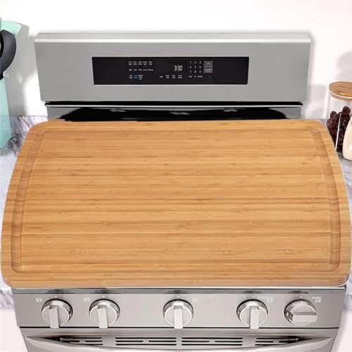 Takywep Cubierta para Cocina y Tabla de Cortar Extra Grande de Bambú 30" x 20" miniatura 4