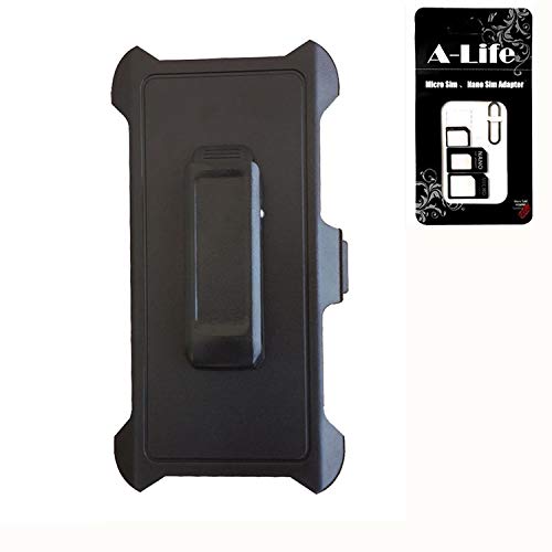 Fits for iPhone XR Defender Case - After Market Replacement Swivel Belt Clip Holster for OTT Defender Case iPhone XR [Comes with Sim Card Adapter ]