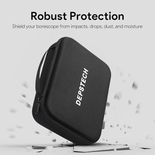 DEPSTECH Estojo Rígido para Endoscópios Ds320 E Ds300, Compatível com Boroscópios com Tela de 4,3'