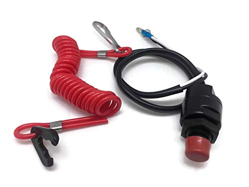 Boat Motor Kill Stop Switch & Safety Tether Lanyard 6E9-82575-00 18-65450 for Yamaha/Tohatsu/Honda Outboard Motors 2/4-stroke Marine Engine -  ITACO