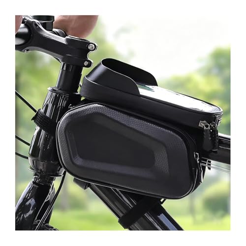 OLKJNB Bolsa Cuadro Bicicleta para KHS Tandem Milano 2026 Bolsa para Teléfono de Bicicleta Impermeable con Visor Solar Gran Capacidad Durable