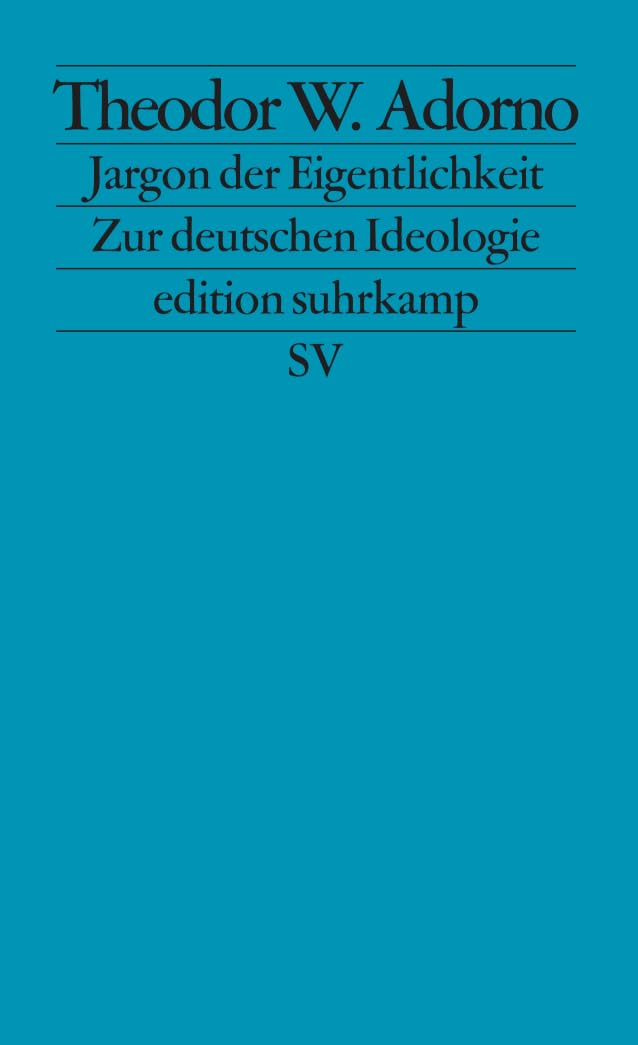 Jargon Der Eigentlicheit