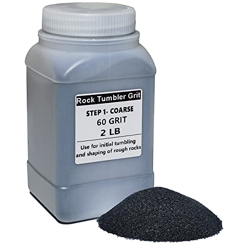 2 lbs Rock Tumbler Grit for Step 1 Tumbling Stones, Tumbler Media Grit