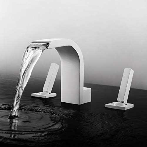 Robinet de salle de bain cascade mitigeur lavabo eau chaude froide - 4