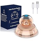 CXGRISE Electric Cupping Therapy Massager, Silicone Vacuum Therapy Machine Portable Electric Pulse Cupping Massager for Pain Relief High Frequency Facial Machine…