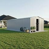 Construction robuste en acier galvanisé avec revêtement en poudre : grâce à sa structure en acier galvanisé et à sa surface revêtue de peinture en poudre, cet abri de jardin est particulièrement durable, robuste et résistant aux intempéries. Alternative idéale aux abris de jardin métalliques traditionnels, il est protégé contre la rouille et offre une protection fiable pendant de nombreuses années, quelles que soient les conditions climatiques.