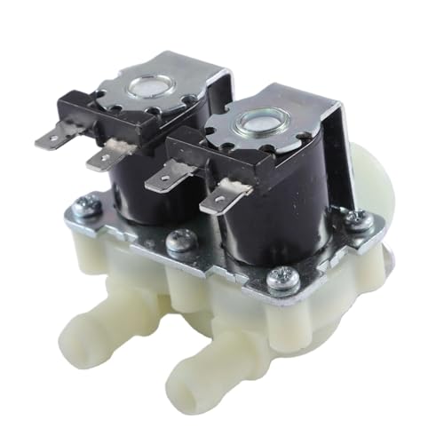 Électrovanne machine à laver double sortie AC 220V pour un débit d'eau stable - 3