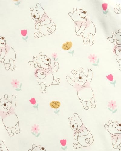 Disney Baby Girls Romper - 2 Pack Ruffled Short Sleeve Baby Jumpsuit Romper - Cozy Baby Clothes for Girls (Newborn/Infant)4