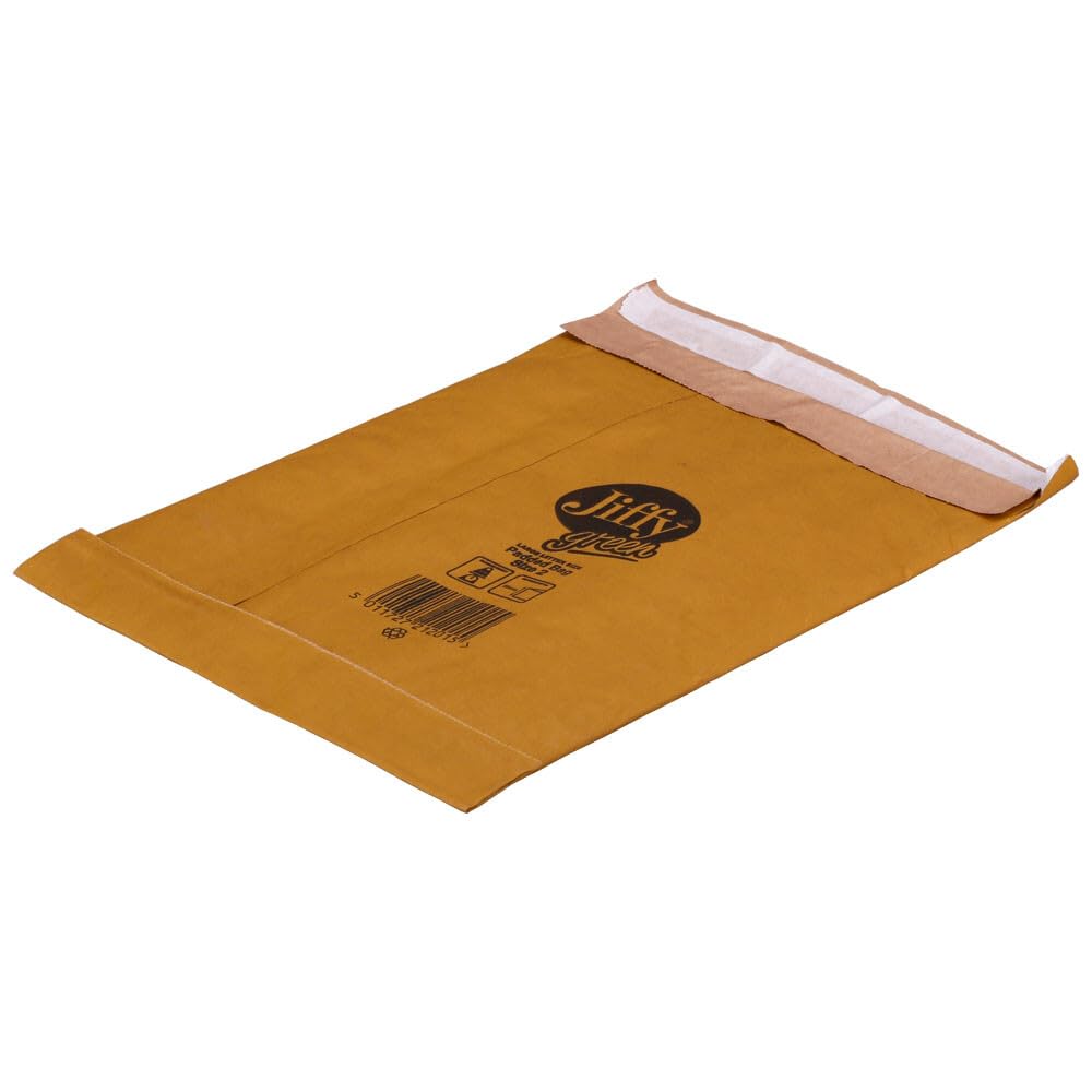 Jiffy Versandtaschen, Papier, gepolstert, Braun, 210 x 280 mm, 100 Stück