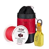 SOB Arborist Kit de Línea de Lanzamiento con Cuerda Lisa 197 Pies (60m), Peso, Bolsa Reflectante - para Corte de Árboles, Poda, Camping, Columpios y Equipos Forestales (Yellow, 60m Rope-250g)